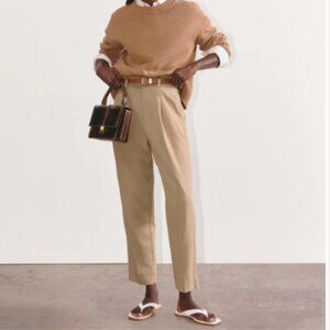 NWOT Everlane The Draper Tapered Pant in Buttersmooth size 6 Tan
